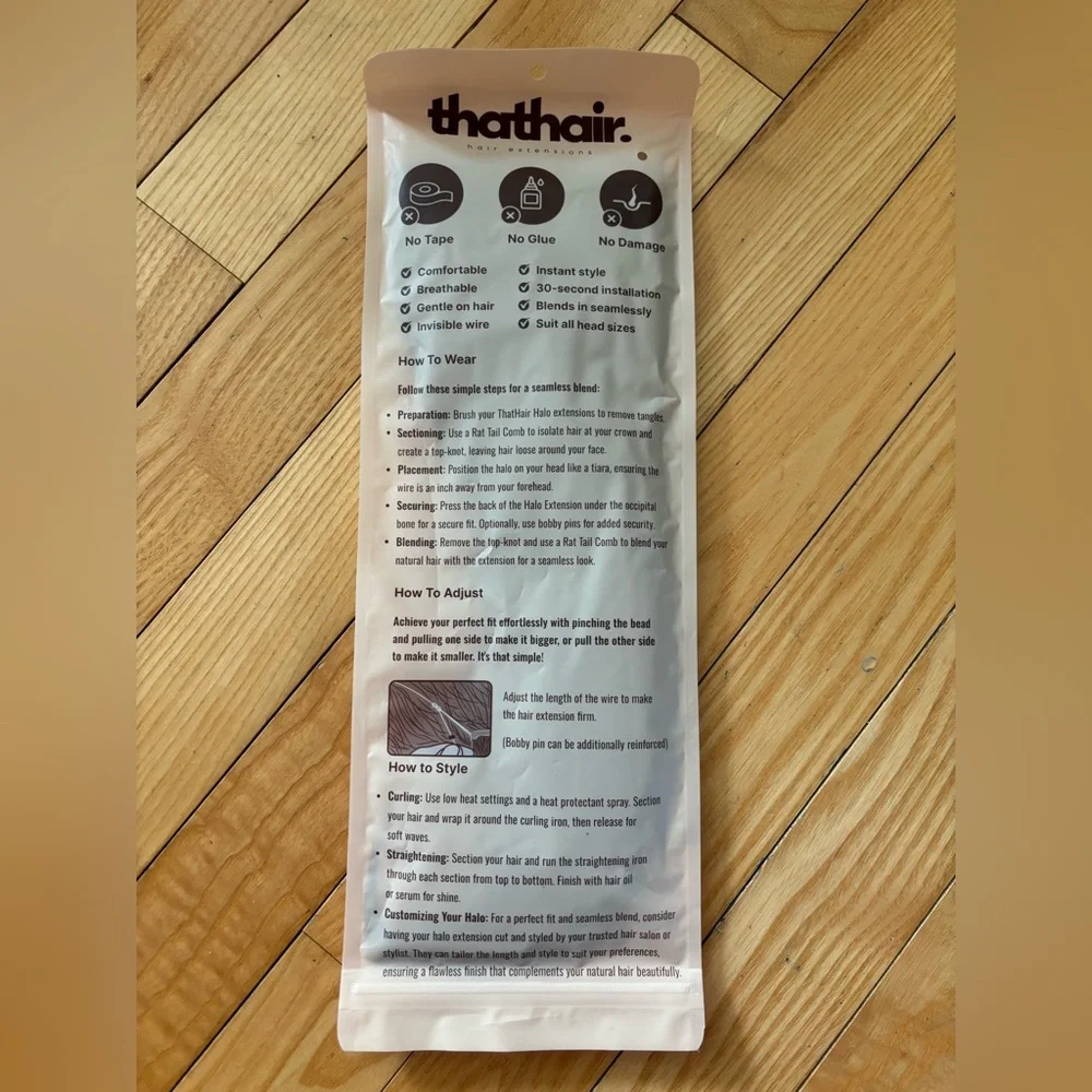 🏷️Halo hair extensions THATHAIR - Picture 2 of 4